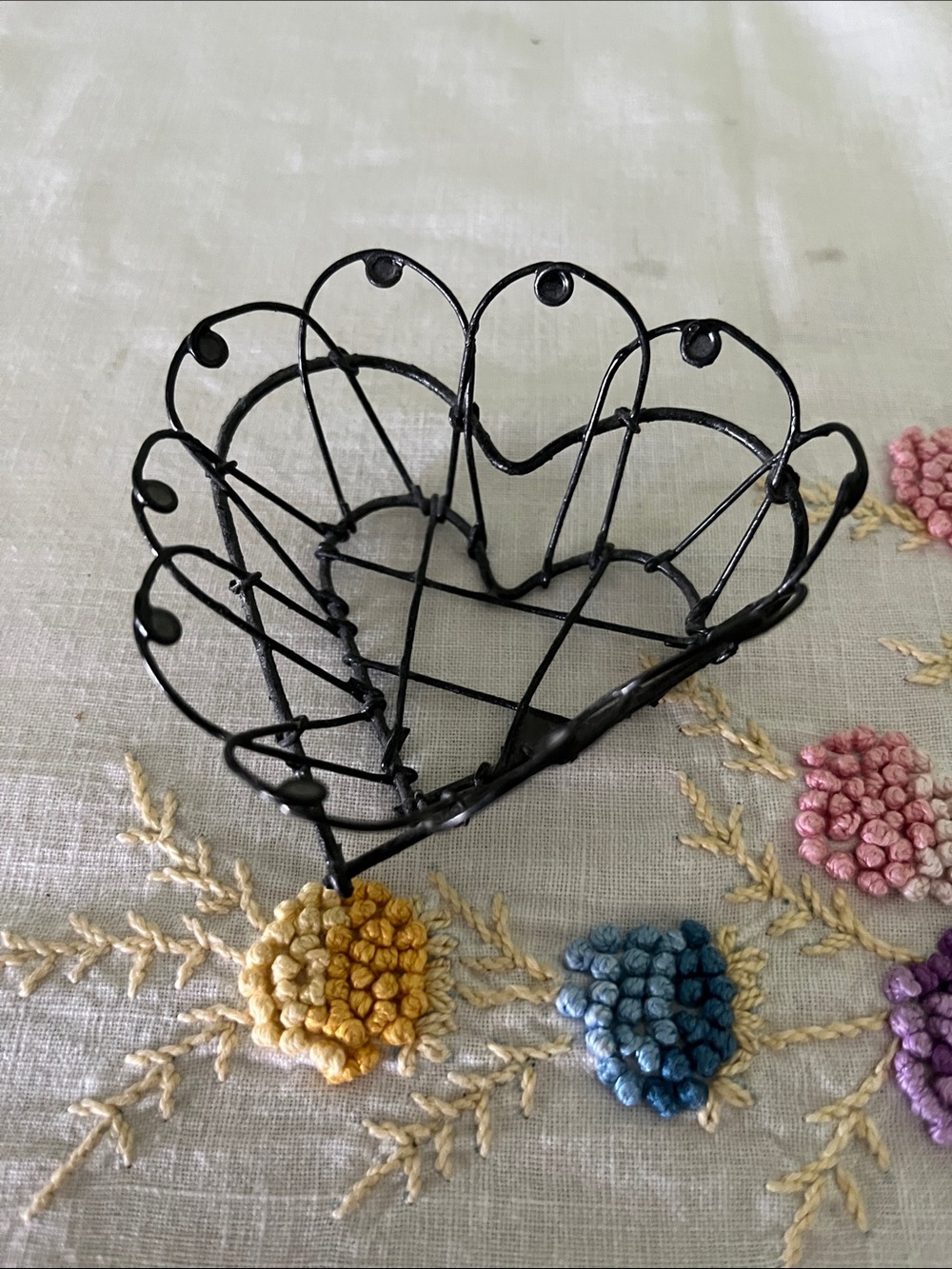 Small Black Wire Basket 3” Mini Decorative Trinket Display